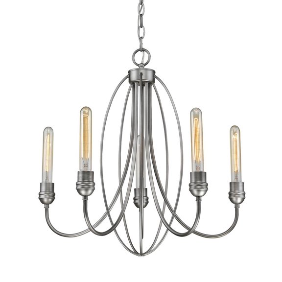 5 Light Chandelier In Utilitarian Style 22 Inches Wide By 22 Inches High     -Traditional Installation Z-Lite 3000-5Os