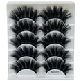 thumbnail image 1 of Pestañas naturales, pestañas postizas, pestañas cortas, pestañas postizas de visón tenues, 5 pares de pestañas postizas naturales, maquillaje natural, cejas postizas negras gruesas., 1 of 3