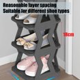 thumbnail image 5 of Qocolhg 4 Tier Vertical Narrow Shoe Rack, Free Standing Shoe Racks, Skinny Shoe Shelf Easy Assembly, Compact Shoe Organizer Space Saving for Small Spaces, Entryway, Garage, Front Door Entrance, Black, 5 of 6
