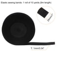 thumbnail image 2 of Uxcell 10 Yards Sewing Elastic Bands 1 Inch 25mm Width Flat Knit Stretch Elastic Cord for DIY Projects Crafts, Black, 2 of 7