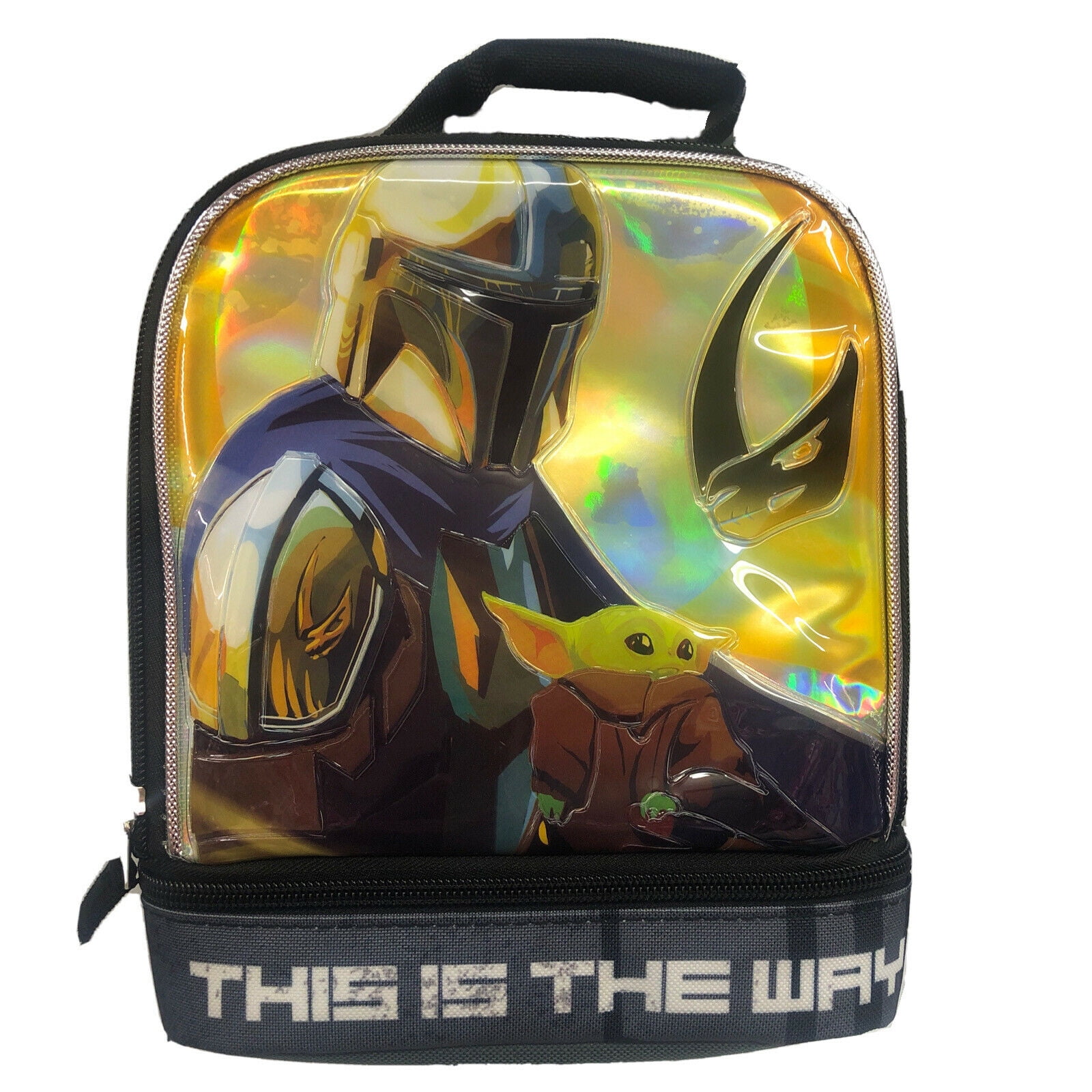 Disney Star Wars School Soft Insulated Dual Lunch Box Tote Kit Bag