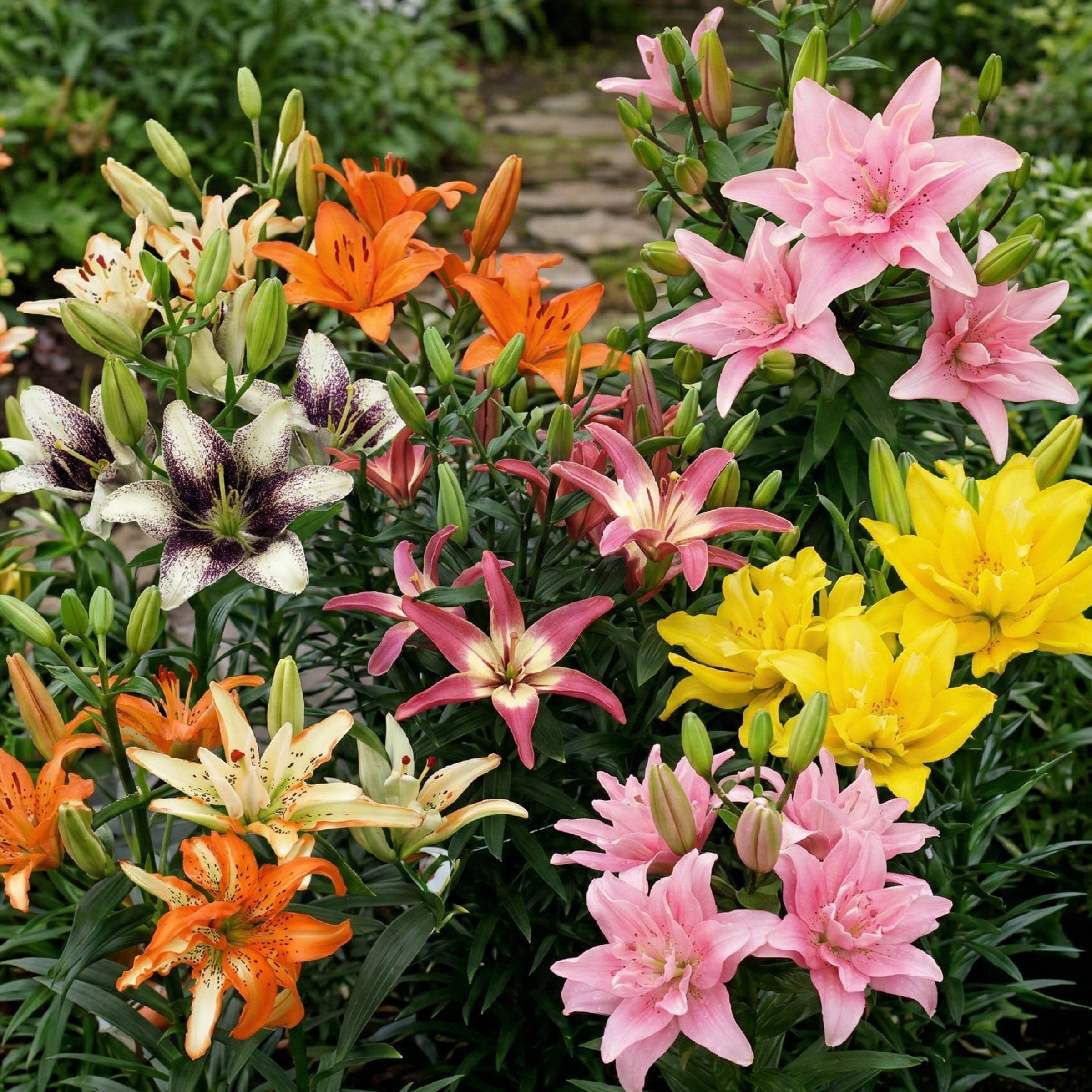 National Plant Network  Lily Asiatic Pollen Free Mixed Bulbs (6-Pack