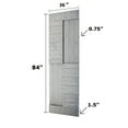 thumbnail image 3 of S Series 36in. X 84in. French Gray Finished DIY Solid Wood Sliding Barn Door Slab-Hardware Track NOT Included, 3 of 5