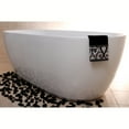 thumbnail image 4 of Kingston Brass VTDE713321 71" Acrylic Oval Double Ended Freestanding Tub with Drain, Glossy White, 4 of 10