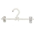 thumbnail image 2 of Ropa de metal con de perlas de 30 cm Pantalones Percha Pantalones Estante de vestido con clip para ropa de boda Decoración de la tienda Blanco Soledad Percha de ropa con cuentas de perlas, 2 of 10
