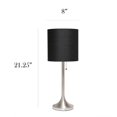thumbnail image 3 of Simple Designs Tapered Table Lamp with Fabric Drum Shade, 3 of 7