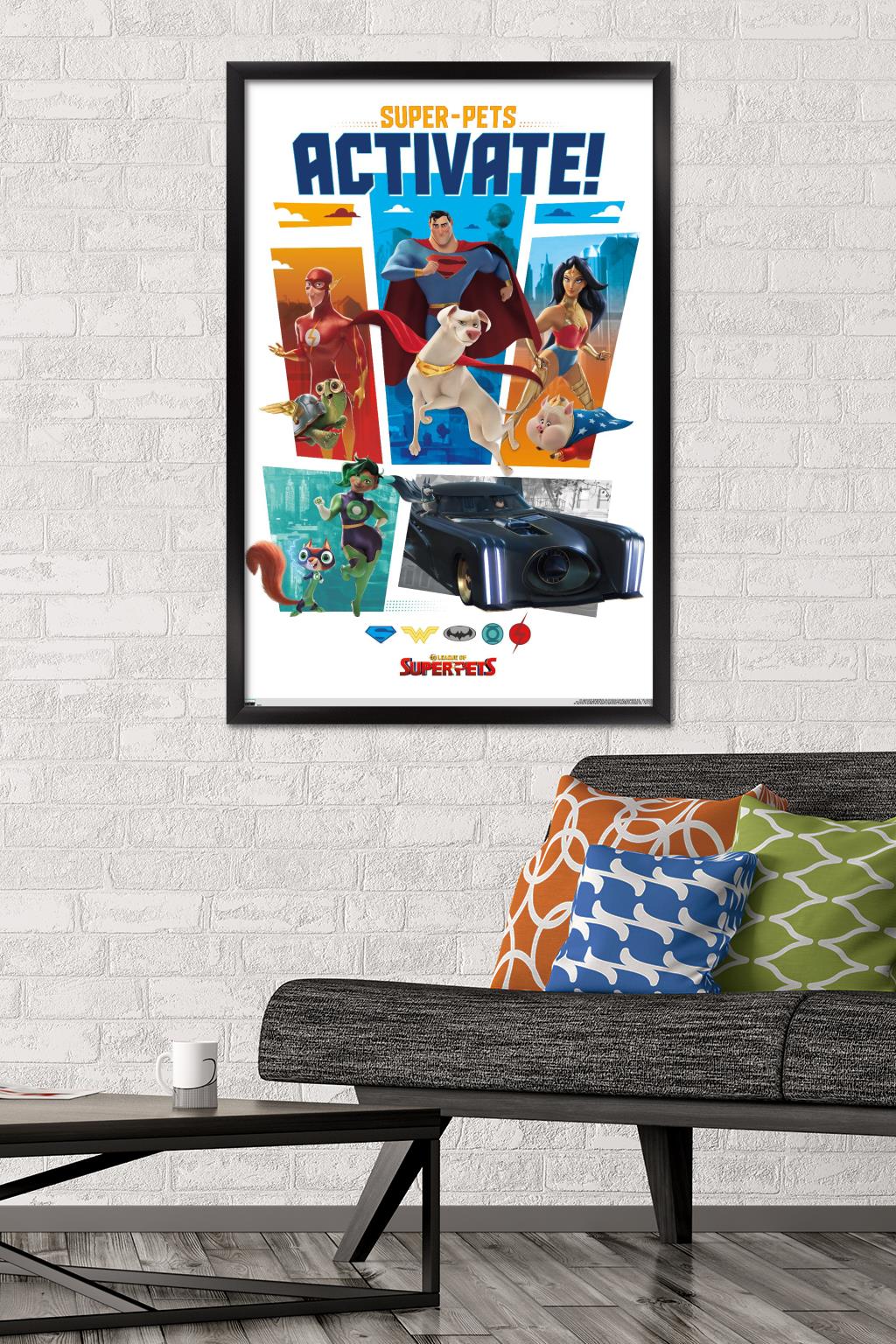 DC League of Super-Pets - Heroes Wall Poster, 22.375" x 34" Framed