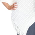 thumbnail image 4 of White Mark Poncho en Tricot à Franges pour Femme, Taille Unique, 4 of 5