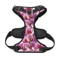 thumbnail image 4 of Kdxio Orchids Flowers Print No Pull Dog Harness Adjustable Reflective Oxford Easy Control Medium Large Dog Harness for Training and Everyday-Medium, 4 of 8
