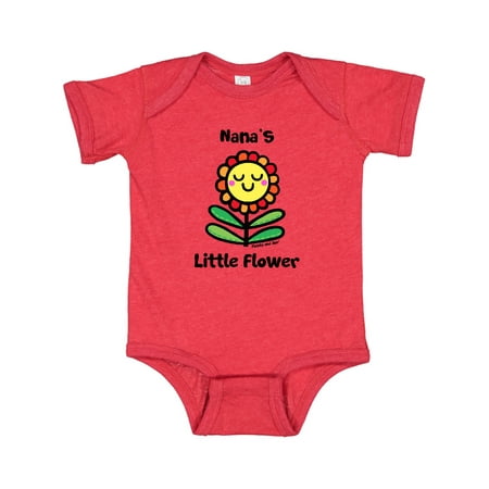 

Inktastic Nanas little Flower Gift Baby Boy or Baby Girl Bodysuit