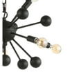 thumbnail image 4 of JONATHAN Y Orbit 19.5" 10-Light Adjustable Iron Modern Industrial Sputnik LED Chandelier, Black, JYL9061A, 4 of 7