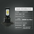 thumbnail image 4 of H7 LED Headlight Bulbs for 2016 2017 Grand Vitara H7 LED High/Low Beam 6500K White, 4 of 9
