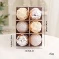thumbnail image 3 of Adornos de bolas de Navidad rojas de 6/8 cm, luz de champán, decoración de lujo para árbol de Navidad, colgante de esferas de Navidad nuevas 2024, 3 of 5