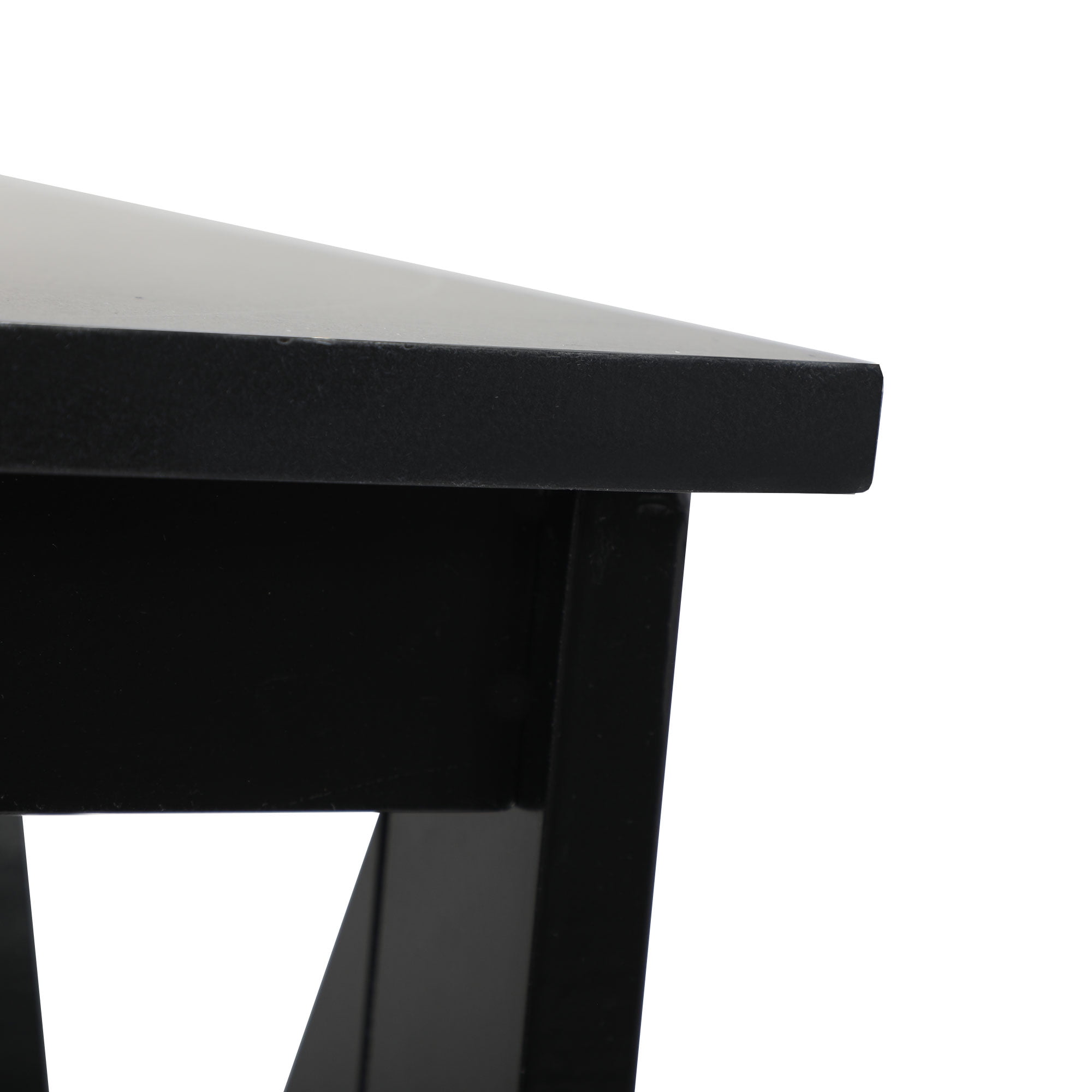 Kepooman Modern Versatile Set of 2 Nightstands Side End Table Night Stand Storage Shelf with Storage Shelf, X-Shaped Design for Living Room Bedroom, Black Kepooman Modern Versatile Set of 2 Nightstands Side End Table Night Stand Storage Shelf with Storage Shelf, X-Shaped Design for Living Room Bedroom, Black