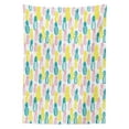 thumbnail image 3 of Ambesonne Pineapple Tablecloth Rectangular Table Cover, Colorful Doodle Food, 52"x70", Multicolor, 3 of 4