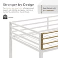 thumbnail image 4 of Furniture of America Twin Kids Junior Loft Bed with Guardrails, White and Gold Two-Tone Finish, 4 of 10