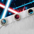 thumbnail image 4 of jejeloiu Modern Cool Lightsaber Blackout Curtains Set of 2 (52x84 Each),Cartoon Light Sword Window Curtains,Blue Black Curtains and Drapes For Boys Kids,Breathable Home Decor, 4 of 6