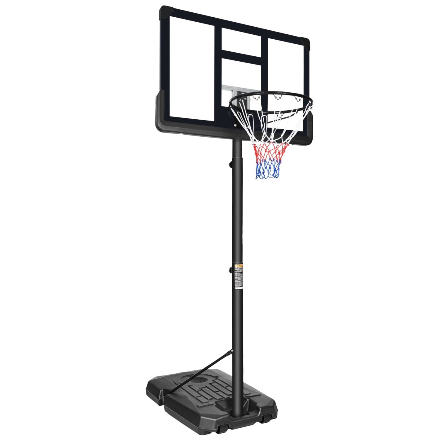 Outdoor Iron Frame Basketball Stand, Portable Basketball System with