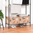 thumbnail image 3 of Yayeee Foldable Storage Basket for Shelves with Handles Waterproof Cloth Bins, Christmas Santa, 3 of 7