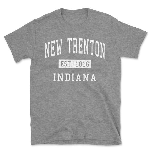 New Trenton Indiana Classic Established Men's Cotton T-Shirt