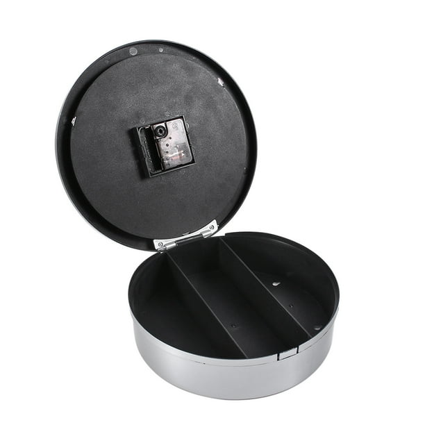 Caja Fuerte Para Reloj De Pared Con Compartimento Secreto ANGGREK Color Plata