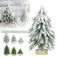 Blarkrus Mini Artificial Christmas Trees Evergreen Pine Greenery NEW