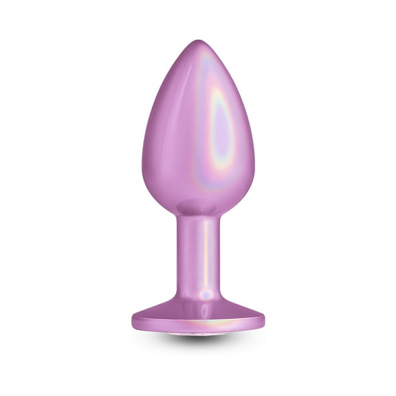 NS Novelties Rear Assets Aluminum Anal Plug, Small, Iridescent Pink