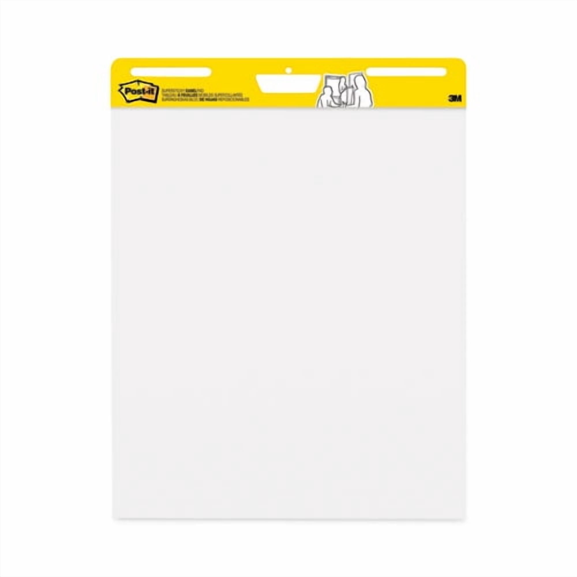 Vertical-Orientation Self-Stick Easel Pad Value Pack, Unruled, 25 x 30, White, 30 Sheets, 6/Carton | Bundle of 2