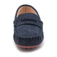 thumbnail image 3 of kkdom Boy Girl Loafer Slip-On Dress Shoes Kid Blue 2.5 Little Kid, 3 of 6