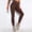 Brown, variant on Leggings for Women Ribbed Fitness Seamless High Waist Tights Suitable Gym Running Soft Stretchy Yoga Pants