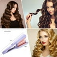 thumbnail image 3 of Curluxe French Curls Iron, Curluxe Create Frizz-Free French Curls Effortlessly Curling Iron, Negative Ion Rapid Heating Curluxee Create Frizz Free Frenchh Curl (Purple), 3 of 7