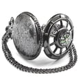 thumbnail image 7 of DESIGNICE Pocket Watches for Men,Creative Hollow Ship's Wheel Pocket Watch,Compass Mens Pocket Watch,Commemorative Gifts for Men and Women,Black, 7 of 7