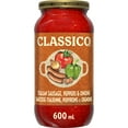 thumbnail image 1 of Classico Italian Sausage, Peppers & Onions Pasta Sauce, 600 mL Jar, 1 of 13