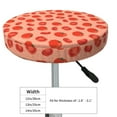 thumbnail image 4 of Lsque Tomato Round Bar chair cushion covers Velvet Fabric Premium Comfort Protects from Scratches and Stains for 14-17 Inch Chair- 13 inch, 4 of 7