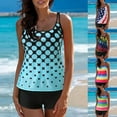 thumbnail image 4 of Swimsuit Women High Waisted Tankini Plus Size Tankini Swimsuit High Waisted 2 Piece Bathing Suit, 4 of 9