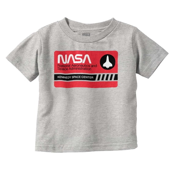 NASA Worm Logo Kennedy Space Center Toddler Boy Girl T Shirt Infant Toddler Brisco Brands 7T