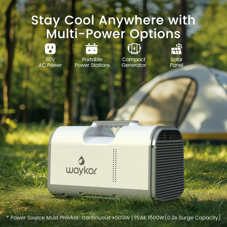 Sitvon 4500BTU Portable Air Conditioner - Ideal for Tent, Camping, RV, Covers up to 130 Sq. Ft., Low Noise, Remote Control, Features Cooling, Fan in Compact 3-in-1 AC Unit - AC Powered.