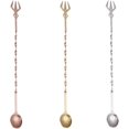 thumbnail image 1 of 3PCS Long Handle Cocktail Stirrer Bar Spoon Multifunctional Twisted Bar Spoon for Bartenders, 1 of 4