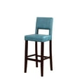 thumbnail image 1 of Tabouret de bar bleu égée Wallace, 1 of 7