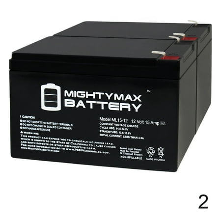 12V 15AH F2 Battery Replacement for Little Tikes H2 Toy Car - 2 (Best Battery For Cars That Sit)
