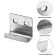 thumbnail image 3 of Soporte de montaje Uxcell 6Pcs, colgador de pared para azulejos de 40x35mm, gancho de montaje en pared, plateado, 3 of 6