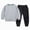 H234-Light Gray, variant on TOWED22 Toddler Girl Boy Pants Set 2 Piece Clothes Long Sleeve Graphic Tees and Stretch Pants for Toddler Fall Winter Outfits Clothing(Light Gray,18-24 M)