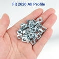 thumbnail image 4 of Uxcell Sliding t Nuts, Hammer Head Fastener Nut Thread t Slide Drop in Nuts Aluminum Extrusion Profile M6, 4 of 7