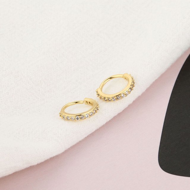 Piercing Joyas Pendientes Anillo para la nariz Cobre Microincrustaciones Zirconio Mini Hueso blando Uña Accesorios populares