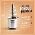 thumbnail image 2 of Chocolate Fondue Fountain Nostalgia, 4 niveles, 950 ml, acero inoxidable, 2 of 5