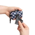 thumbnail image 2 of One Paw, Distributeur de Sacs Compact pour Chiens et Chats, Blue and Pink Plaid, 2 of 2