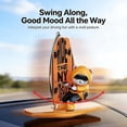 thumbnail image 6 of QENASHAING Vibrating Dashboard Toy Bear, 4.4 Inches Long, Glides Quietly on Rails, Adds Playful Motion to Long Road Trips, 6 of 8