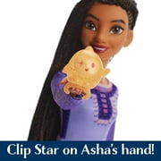 Disney’s Wish Singing Asha of Rosas Fashion Doll & Star Figure, Posable with Removable Outfit (English)