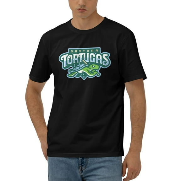 Daytona Tortugas Logo Men'S 170g Combed Cotton Short Sleeve T-Shirt