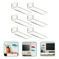 thumbnail image 6 of Toyvian 6-Pack Clear Floating Shoe Racks Wall Mounted Organizer for Shoe Display and Storage, 6 of 8